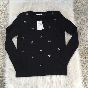 Front jeweled Michael kors sweater